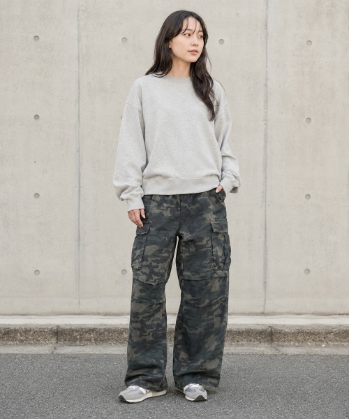 center i(センターアイ)の「迷彩柄 ワイドカーゴパンツ(カーゴパンツ・レディース・カモフラージュ・S/M)」の9枚目の写真