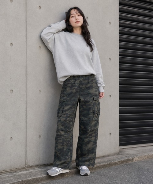 center i(センターアイ)の「迷彩柄 ワイドカーゴパンツ(カーゴパンツ・レディース・カモフラージュ・S/M)」の10枚目の写真