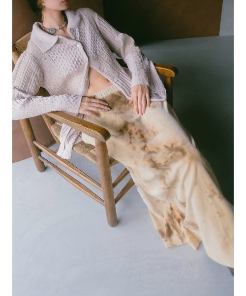 Ruh Dhan(ルーダン)の「Botanical Ice Dye Skirt(スカート・レディース・グレイッシュベージュ/ベージュ・FREE)」の20枚目の写真