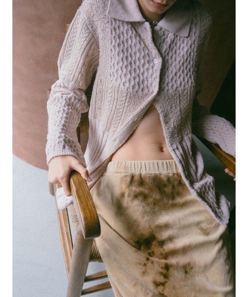 Ruh Dhan(ルーダン)の「Botanical Ice Dye Skirt(スカート・レディース・グレイッシュベージュ/ベージュ・FREE)」の21枚目の写真