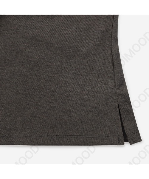 modimood（モディムード）の「[MADE] Vネックススキッパーカラー長袖Tシャツ（Tシャツ/カットソー・レディース・ネイビー/ベージュ/チャコール/アイボリー/ブラック・FREE）」の8枚目の写真
