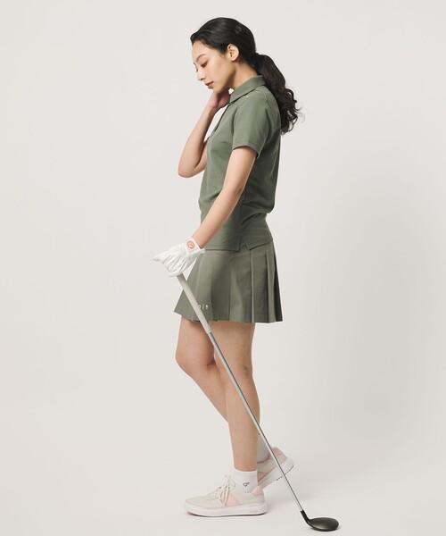 TaylorMade(テーラーメイド)の「【別注】<TaylorMade×UNITED ARROWS>ウィメンズ ポロシャツ(ポロシャツ・レディース・ネイビー/オリーブ・S/M/L)」の4枚目の写真