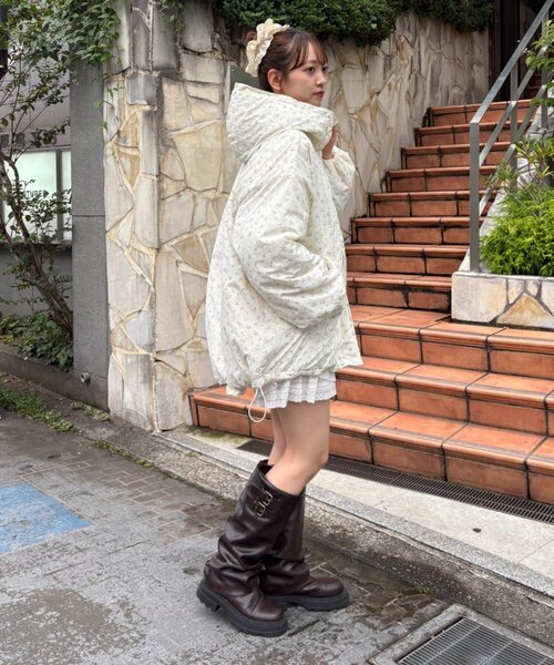 w closet（ダブルクローゼット）の「リバーシブルモンスターパーカー（モッズコート・レディース・ブルー/オフホワイト/ブラック/アイボリー・FREE）」の19枚目の写真