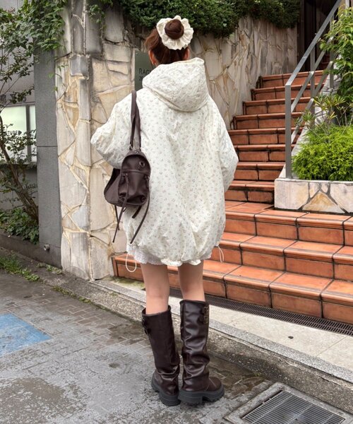 w closet（ダブルクローゼット）の「リバーシブルモンスターパーカー（モッズコート・レディース・ブルー/オフホワイト/ブラック/アイボリー・FREE）」の20枚目の写真