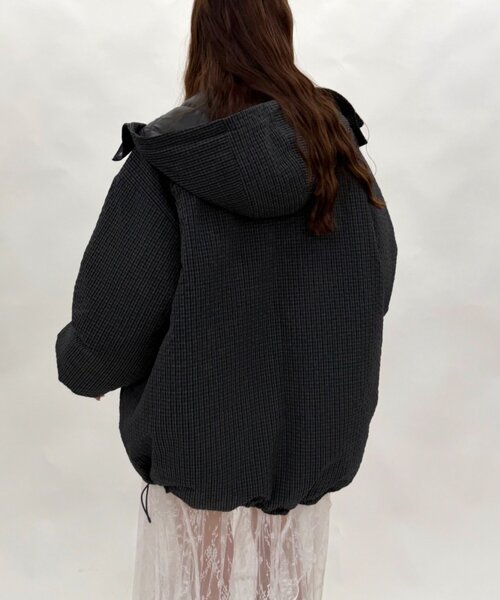 w closet（ダブルクローゼット）の「リバーシブルモンスターパーカー（モッズコート・レディース・ブルー/オフホワイト/ブラック/アイボリー・FREE）」の22枚目の写真