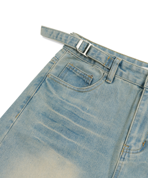 PIANER(ピアネール)の「フェードウォッシュカーブドデニムパンツ(5カラー)(デニムパンツ・レディース・チャコールグレー/ライトブルー/ブラック/ブルー/ダークブルー・MEDIUM/LARGE/X-LARGE)」の17枚目の写真
