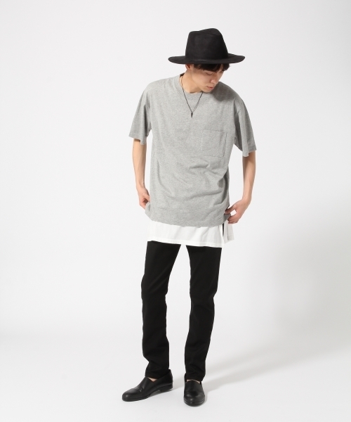 HARE（ハレ）の「【WEB限定アイテム】ＢＩＧポケットTEE（Tシャツ/カットソー・メンズ・ブラウン/オフホワイト/グレー/ブラック・SMALL/LARGE/MEDIUM）」の5枚目の写真