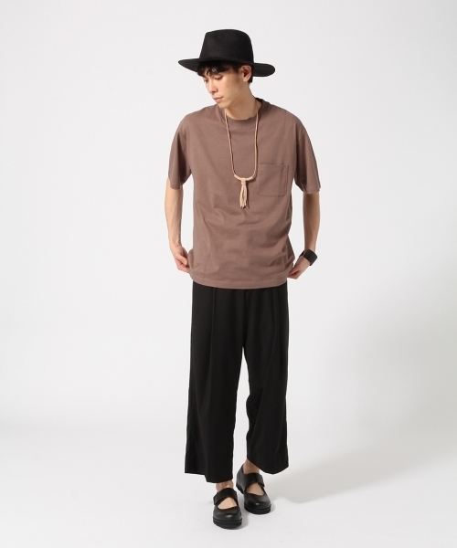 HARE（ハレ）の「【WEB限定アイテム】ＢＩＧポケットTEE（Tシャツ/カットソー・メンズ・ブラウン/オフホワイト/グレー/ブラック・SMALL/LARGE/MEDIUM）」の7枚目の写真