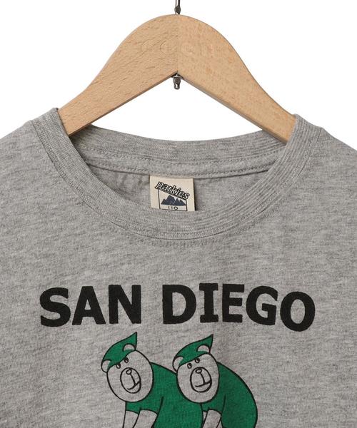 coen（コーエン）の「【coen kids】PARKIES(パーキーズ）サイクリング半袖Tシャツ(100～150cm)（Tシャツ/カットソー・キッズ・ケリー/グレー・110/130/100/150/120/140）」の4枚目の写真