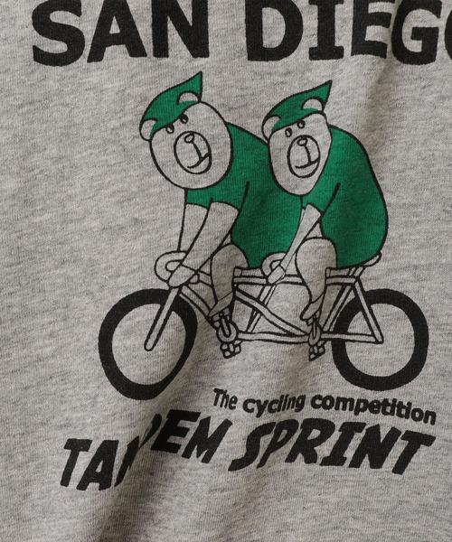 coen（コーエン）の「【coen kids】PARKIES(パーキーズ）サイクリング半袖Tシャツ(100～150cm)（Tシャツ/カットソー・キッズ・ケリー/グレー・110/130/100/150/120/140）」の7枚目の写真