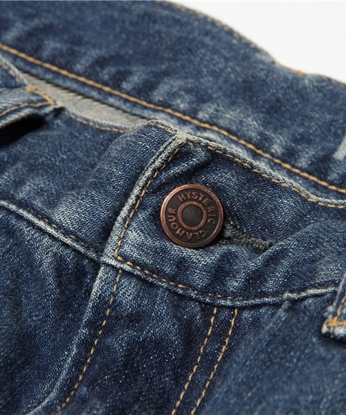 HYSTERIC GLAMOUR（ヒステリックグラマー）の「USED加工デニム 九分丈ブーツカットPT（デニムパンツ・メンズ・インディゴブルー・28inch/31inch/32inch/34inch/30inch/29inch）」の12枚目の写真