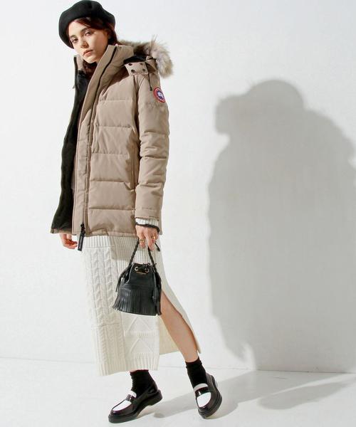 UNITED ARROWS（ユナイテッドアローズ）の「＜CANADA GOOSE(カナダグース)＞ BELLEVILLE 2015 FW（ダウンジャケット/コート・レディース・ベージュ・MEDIUM/SMALL）」の12枚目の写真