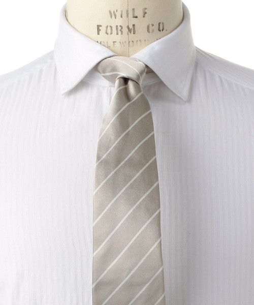 UNITED ARROWS（ユナイテッドアローズ）の「UDBS ストライプ タイ◆（ネクタイ・メンズ・ホワイト/ベージュ/ダークブラウン/ネイビー/ターコイズブルー・FREE）」の3枚目の写真