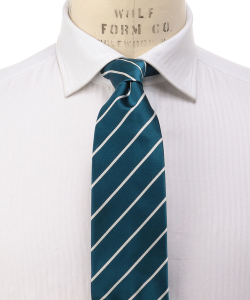 UNITED ARROWS（ユナイテッドアローズ）の「UDBS ストライプ タイ◆（ネクタイ・メンズ・ホワイト/ベージュ/ダークブラウン/ネイビー/ターコイズブルー・FREE）」の5枚目の写真