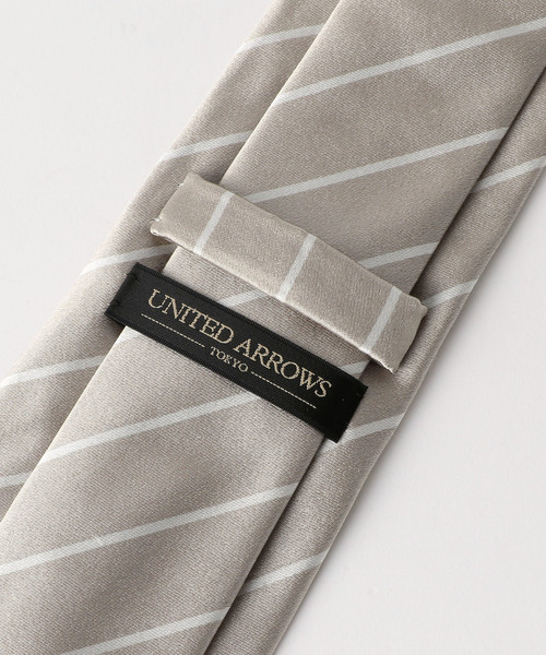 UNITED ARROWS（ユナイテッドアローズ）の「UDBS ストライプ タイ◆（ネクタイ・メンズ・ホワイト/ベージュ/ダークブラウン/ネイビー/ターコイズブルー・FREE）」の9枚目の写真
