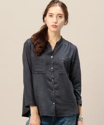 BEAUTY&YOUTH UNITED ARROWS | BY フェイクスエードポケットスタンドカラーシャツ◆(シャツ/ブラウス)