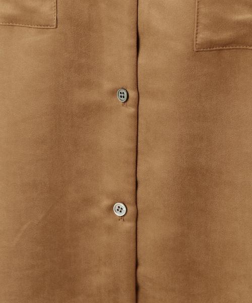 BEAUTY&YOUTH UNITED ARROWS（ビューティーアンドユースユナイテッドアローズ）の「BY フェイクスエードポケットスタンドカラーシャツ◆（シャツ/ブラウス・レディース・ベージュ/オリーブ/ネイビー・FREE）」の14枚目の写真
