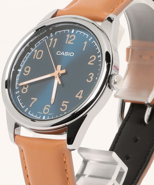 CASIO（カシオ）の「CASIO カシオ / ベーシックアナログ レザーバンド ラウンドフェイス 腕時計 日常生活防水 /// MTP レザーシリーズ（アナログ腕時計・メンズ・ブラック×ブラック/ブラック×シルバー/ブラウン/シルバー/ブラック×ゴールド/ゴールド×ブラウン/ホワイト×ゴールド/シルバー×ブラック/ブラウン系その他/シルバー系その他/ブラウン系その他2/シルバー系その他2・FREE）」の8枚目の写真