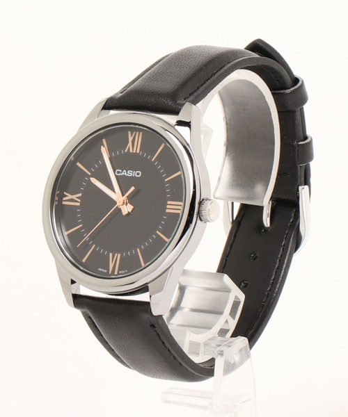 CASIO（カシオ）の「CASIO カシオ / ベーシックアナログ レザーバンド ラウンドフェイス 腕時計 日常生活防水 /// MTP レザーシリーズ（アナログ腕時計・メンズ・ブラック×ブラック/ブラック×シルバー/ブラウン/シルバー/ブラック×ゴールド/ゴールド×ブラウン/ホワイト×ゴールド/シルバー×ブラック/ブラウン系その他/シルバー系その他/ブラウン系その他2/シルバー系その他2・FREE）」の14枚目の写真