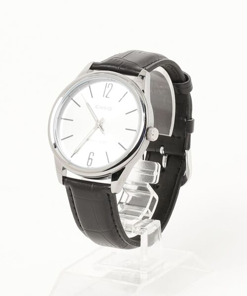 CASIO（カシオ）の「CASIO カシオ / ベーシックアナログ レザーバンド ラウンドフェイス 腕時計 日常生活防水 /// MTP レザーシリーズ（アナログ腕時計・メンズ・ブラック×ブラック/ブラック×シルバー/ブラウン/シルバー/ブラック×ゴールド/ゴールド×ブラウン/ホワイト×ゴールド/シルバー×ブラック/ブラウン系その他/シルバー系その他/ブラウン系その他2/シルバー系その他2・FREE）」の15枚目の写真