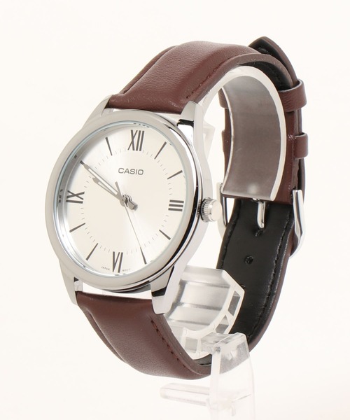 CASIO（カシオ）の「CASIO カシオ / ベーシックアナログ レザーバンド ラウンドフェイス 腕時計 日常生活防水 /// MTP レザーシリーズ（アナログ腕時計・メンズ・ブラック×ブラック/ブラック×シルバー/ブラウン/シルバー/ブラック×ゴールド/ゴールド×ブラウン/ホワイト×ゴールド/シルバー×ブラック/ブラウン系その他/シルバー系その他/ブラウン系その他2/シルバー系その他2・FREE）」の17枚目の写真