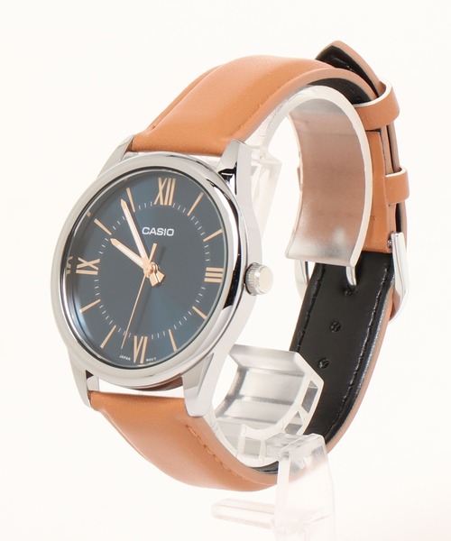 CASIO（カシオ）の「CASIO カシオ / ベーシックアナログ レザーバンド ラウンドフェイス 腕時計 日常生活防水 /// MTP レザーシリーズ（アナログ腕時計・メンズ・ブラック×ブラック/ブラック×シルバー/ブラウン/シルバー/ブラック×ゴールド/ゴールド×ブラウン/ホワイト×ゴールド/シルバー×ブラック/ブラウン系その他/シルバー系その他/ブラウン系その他2/シルバー系その他2・FREE）」の18枚目の写真