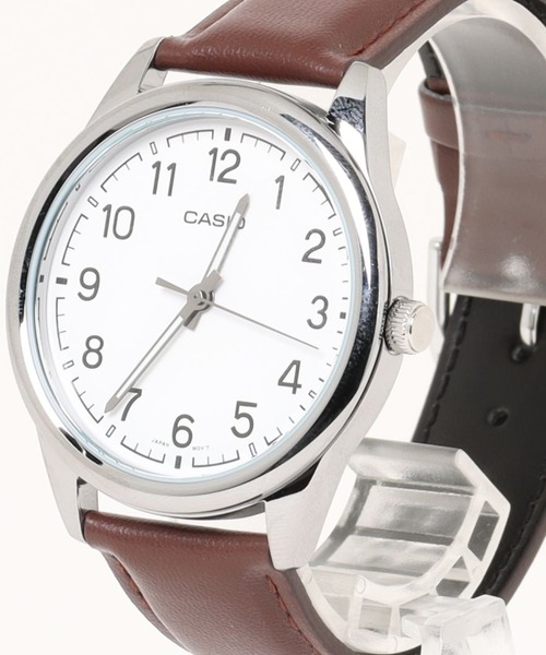 CASIO（カシオ）の「CASIO カシオ / ベーシックアナログ レザーバンド ラウンドフェイス 腕時計 日常生活防水 /// MTP レザーシリーズ（アナログ腕時計・メンズ・ブラック×ブラック/ブラック×シルバー/ブラウン/シルバー/ブラック×ゴールド/ゴールド×ブラウン/ホワイト×ゴールド/シルバー×ブラック/ブラウン系その他/シルバー系その他/ブラウン系その他2/シルバー系その他2・FREE）」の19枚目の写真