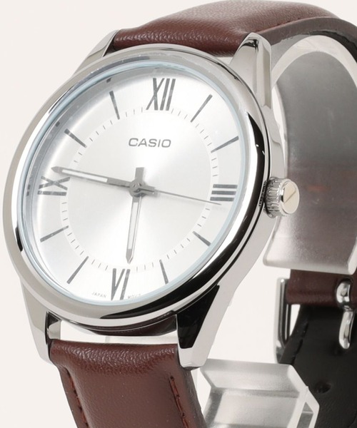 CASIO（カシオ）の「CASIO カシオ / ベーシックアナログ レザーバンド ラウンドフェイス 腕時計 日常生活防水 /// MTP レザーシリーズ（アナログ腕時計・メンズ・ブラック×ブラック/ブラック×シルバー/ブラウン/シルバー/ブラック×ゴールド/ゴールド×ブラウン/ホワイト×ゴールド/シルバー×ブラック/ブラウン系その他/シルバー系その他/ブラウン系その他2/シルバー系その他2・FREE）」の21枚目の写真