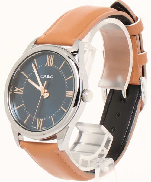 CASIO（カシオ）の「CASIO カシオ / ベーシックアナログ レザーバンド ラウンドフェイス 腕時計 日常生活防水 /// MTP レザーシリーズ（アナログ腕時計・メンズ・ブラック×ブラック/ブラック×シルバー/ブラウン/シルバー/ブラック×ゴールド/ゴールド×ブラウン/ホワイト×ゴールド/シルバー×ブラック/ブラウン系その他/シルバー系その他/ブラウン系その他2/シルバー系その他2・FREE）」の22枚目の写真