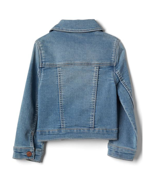 GAP（ギャップ）の「Gap スーパーソフト ニットデニム ジャケット（その他アウター・キッズ・ライトインディゴブルー・95cm/100cm/80ｃｍ/110cm/90cm/105cm）」の3枚目の写真