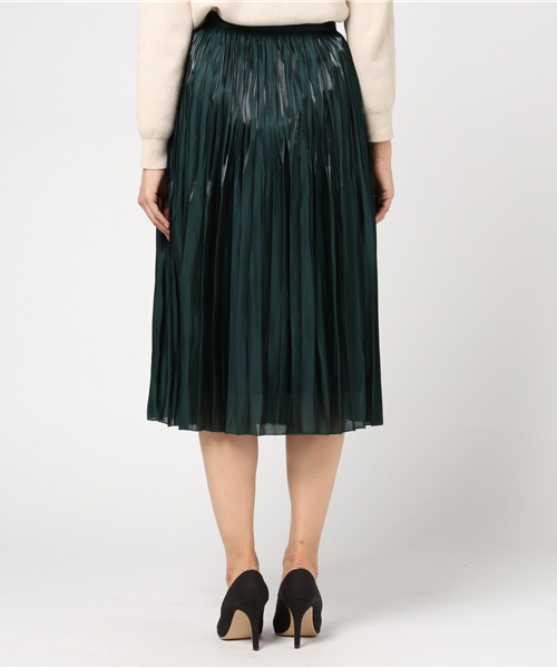 UNITED TOKYO（ユナイテッドトウキョウ）の「ブライトオーロラプリーツスカート（スカート・レディース・グリーン/ピンク/ゴールド・1）」の9枚目の写真