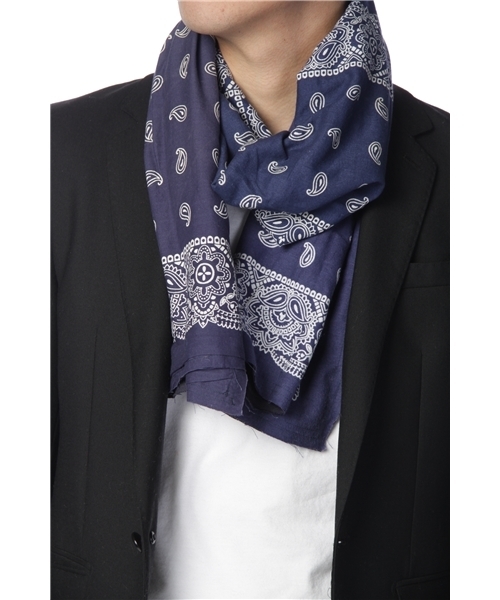 NEXUSVII（ネクサスセブン）の「NEXUSVII BANDANA STOLE（ストール/ショール・メンズ・レッド/ネイビー・フリー）」の6枚目の写真
