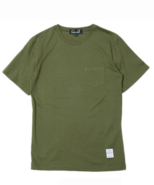 SILVER BULLET（シルバーバレット）の「『CavariA/キャバリア』ポケット付きクルーネック半袖Tシャツ（Tシャツ/カットソー・メンズ・ネイビー/オレンジ/グレー/ホワイト/ブラック/カーキ/ライトピンク/ピンク系その他/イエロー系その他・L/M/XL）」の22枚目の写真