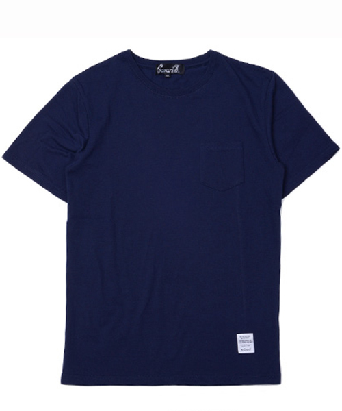 SILVER BULLET（シルバーバレット）の「『CavariA/キャバリア』ポケット付きクルーネック半袖Tシャツ（Tシャツ/カットソー・メンズ・ネイビー/オレンジ/グレー/ホワイト/ブラック/カーキ/ライトピンク/ピンク系その他/イエロー系その他・L/M/XL）」の21枚目の写真