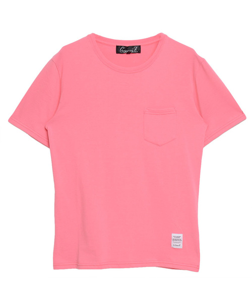 SILVER BULLET（シルバーバレット）の「『CavariA/キャバリア』ポケット付きクルーネック半袖Tシャツ（Tシャツ/カットソー・メンズ・ネイビー/オレンジ/グレー/ホワイト/ブラック/カーキ/ライトピンク/ピンク系その他/イエロー系その他・L/M/XL）」の19枚目の写真