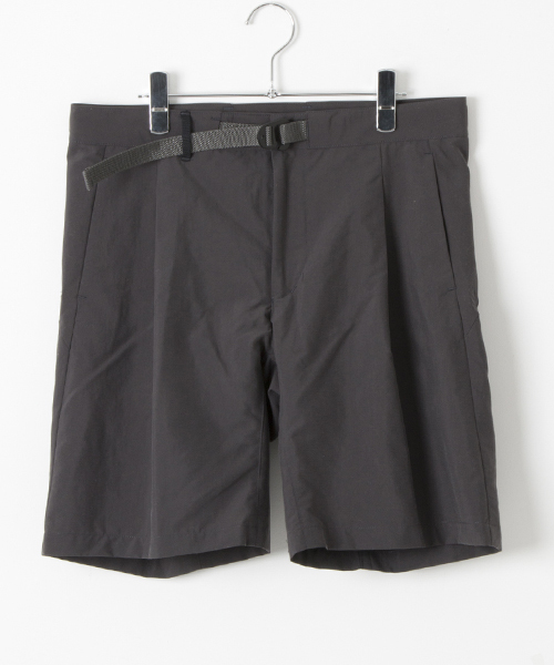WORK NOT WORK URBAN RESEARCH（ワークノットワークアーバンリサーチ）の「WORK NOT WORK ピーチナイロンタックイージーショートパンツ　（その他パンツ・メンズ・チャコールグレー/オリーブ・SMALL/MEDIUM/LARGE）」の3枚目の写真