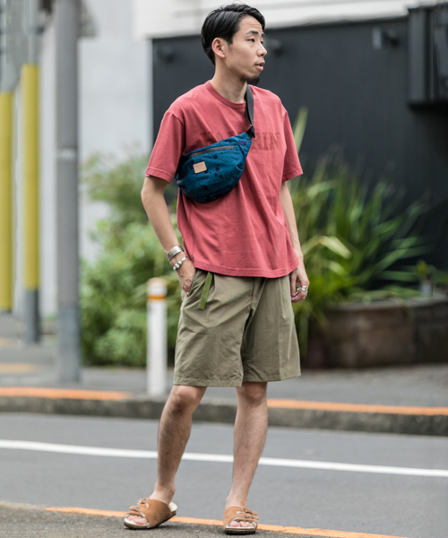 WORK NOT WORK URBAN RESEARCH（ワークノットワークアーバンリサーチ）の「WORK NOT WORK ピーチナイロンタックイージーショートパンツ　（その他パンツ・メンズ・チャコールグレー/オリーブ・SMALL/MEDIUM/LARGE）」の17枚目の写真