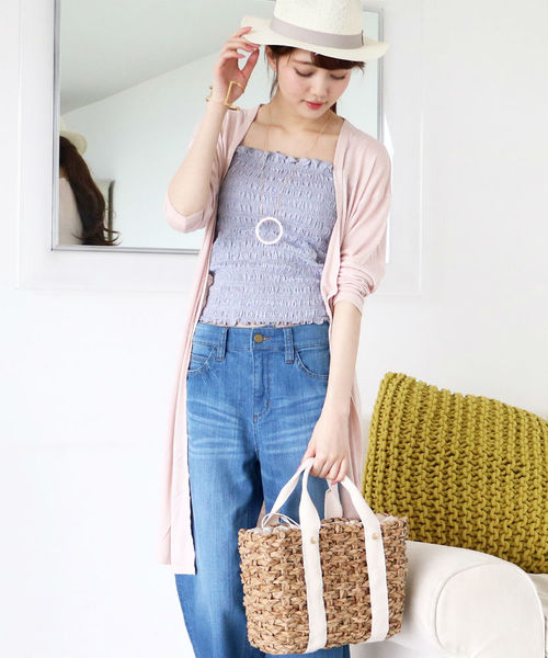 N.（N. Natural Beauty Basic）（エヌエヌナチュラルビューティーベーシック）の「◆シャーリングレースキャミソール（キャミソール・レディース・ホワイト/ブラック/グレー・MEDIUM）」の5枚目の写真