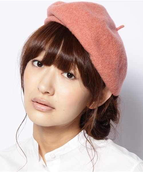 BEAMS BOY(ビームスボーイ)の「BEAMS BOY / WOOL ベレー11FW(ハンチング/ベレー帽・レディース・ベージュ/ピンク/レッド/オレンジ/ミント/ブルー・ONE SIZE)」の5枚目の写真