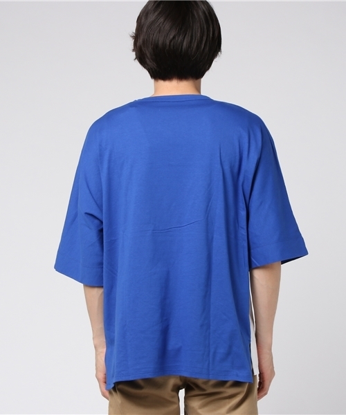 WEGO(ウィゴー)の「WEGO/トリコロール切替ビッグシルエットドルマンカットソー(Tシャツ/カットソー・メンズ・ホワイト系その他/ブルー/ホワイト/ブラック・LARGE/MEDIUM)」の11枚目の写真