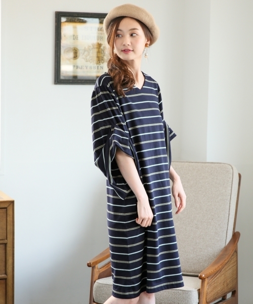 Global Work グローバルワーク の 吸水速乾 ターンアップスリーブワンピース ワンピース Wear