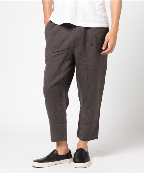 WEGO（ウィゴー）の「WEGO/リラックスリネンアンクルパンツ（スラックス・メンズ・ブラック/ブルー系その他4/レッド系その他4/グレー/ブルー・LARGE/MEDIUM/SMALL）」の19枚目の写真