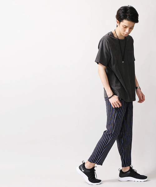 WEGO（ウィゴー）の「WEGO/リラックスリネンアンクルパンツ（スラックス・メンズ・ブラック/ブルー系その他4/レッド系その他4/グレー/ブルー・LARGE/MEDIUM/SMALL）」の8枚目の写真