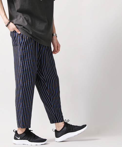 WEGO（ウィゴー）の「WEGO/リラックスリネンアンクルパンツ（スラックス・メンズ・ブラック/ブルー系その他4/レッド系その他4/グレー/ブルー・LARGE/MEDIUM/SMALL）」の9枚目の写真