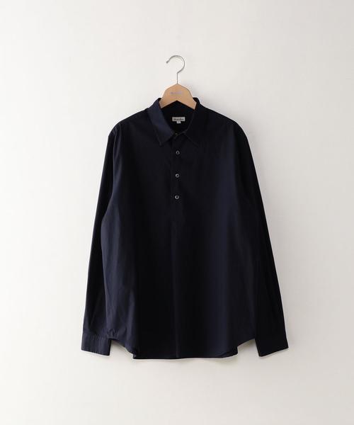 Steven Alan（スティーブンアラン）の「＜Steven Alan＞ SATIN PULLOVER REG SHIRT/ｼｬﾂ（シャツ/ブラウス・メンズ・ネイビー/ライトブルー・SMALL/MEDIUM/LARGE/X-LARGE）」の10枚目の写真