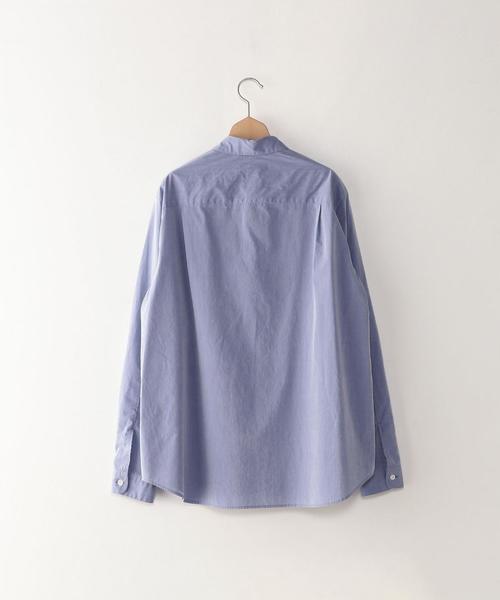 Steven Alan（スティーブンアラン）の「＜Steven Alan＞ SATIN PULLOVER REG SHIRT/ｼｬﾂ（シャツ/ブラウス・メンズ・ネイビー/ライトブルー・SMALL/MEDIUM/LARGE/X-LARGE）」の5枚目の写真