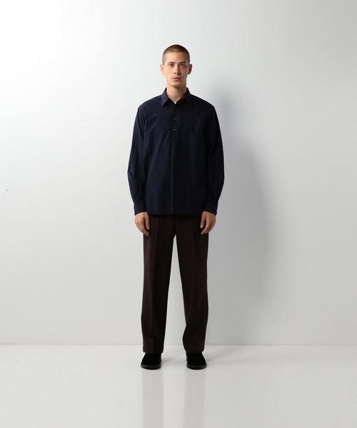 Steven Alan（スティーブンアラン）の「＜Steven Alan＞ SATIN PULLOVER REG SHIRT/ｼｬﾂ（シャツ/ブラウス・メンズ・ネイビー/ライトブルー・SMALL/MEDIUM/LARGE/X-LARGE）」の8枚目の写真