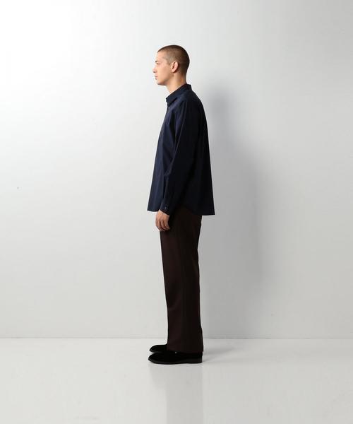 Steven Alan（スティーブンアラン）の「＜Steven Alan＞ SATIN PULLOVER REG SHIRT/ｼｬﾂ（シャツ/ブラウス・メンズ・ネイビー/ライトブルー・SMALL/MEDIUM/LARGE/X-LARGE）」の9枚目の写真