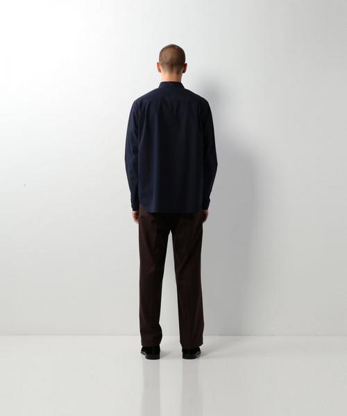 Steven Alan（スティーブンアラン）の「＜Steven Alan＞ SATIN PULLOVER REG SHIRT/ｼｬﾂ（シャツ/ブラウス・メンズ・ネイビー/ライトブルー・SMALL/MEDIUM/LARGE/X-LARGE）」の3枚目の写真
