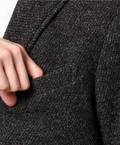 GOSTAR DE FUGA(ゴスタール ジフーガ)の「ウール混 イタリアンスタンドカラー テーラードジャケット(テーラードジャケット・メンズ・ミックスグレー/ネイビー・M/L/XL/XXL)」の15枚目の写真